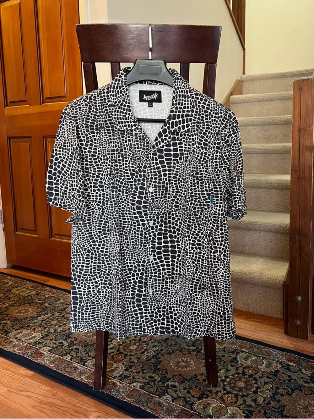 Welcome Skateboards Short Sleeve Button Up Mens Large